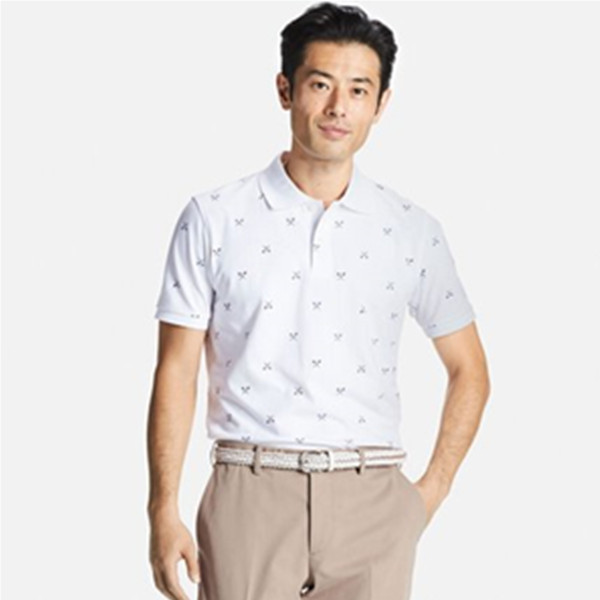 夏季必备！优衣库快干印花POLO衫(短袖) 193638