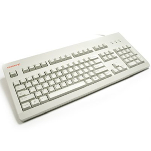 清脆舒适！CHERRY樱桃G80-3494LYCUS-0机械键盘白色红轴