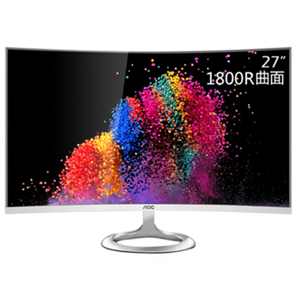 曲面窄边！AOC C2791VHE/WS曲面显示器