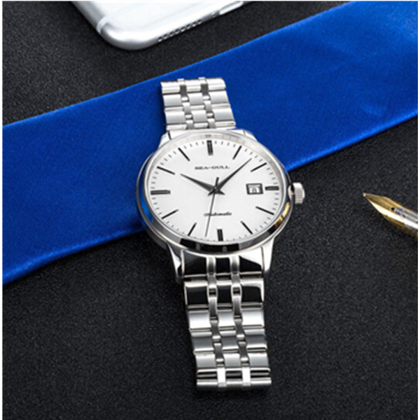 近期好价！海鸥(SeaGull)商务休闲系列自动机械手表