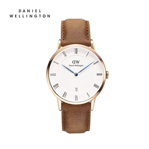 浪漫七夕！DW男表蓝针进口腕表Dapper Durham RG