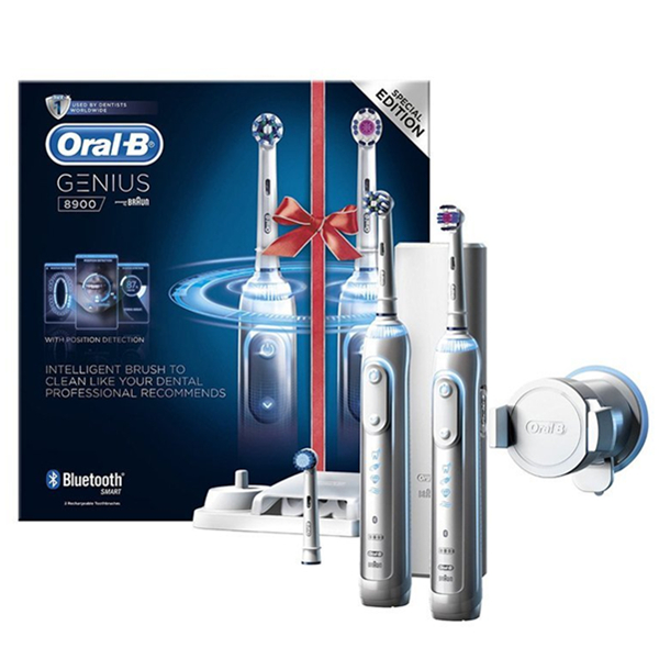智能科技！Braun博朗电动牙刷Gennius8900双人套装