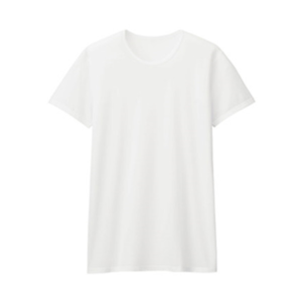 透气快干！优衣库AIRism网眼圆领T恤(短袖)182498