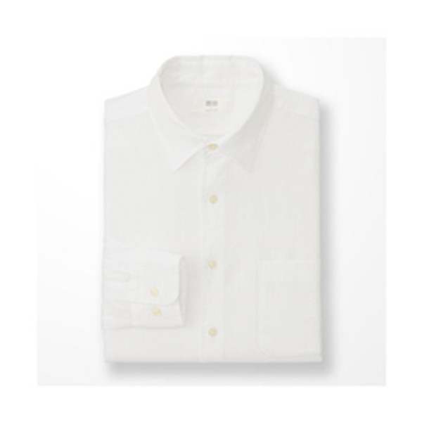 四色可选！优衣库高级麻衬衫(长袖) 183593