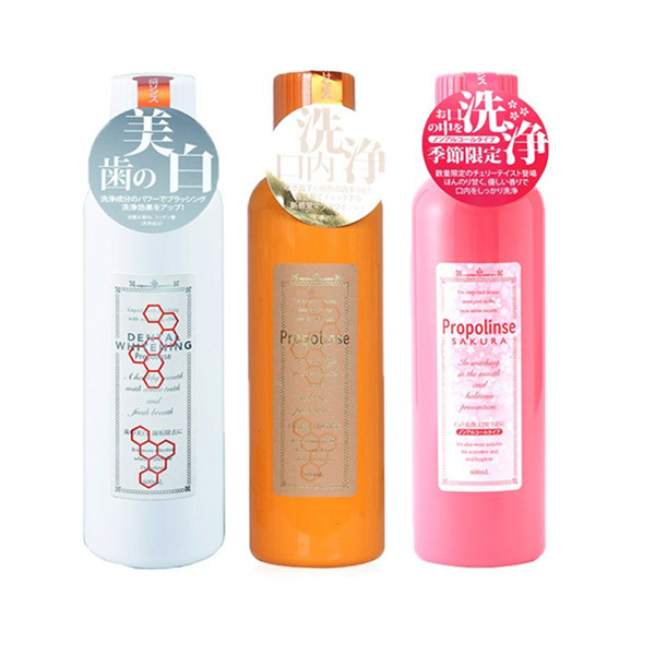 清新健康！Propolinse比那氏漱口水组合600毫升/瓶*3瓶装