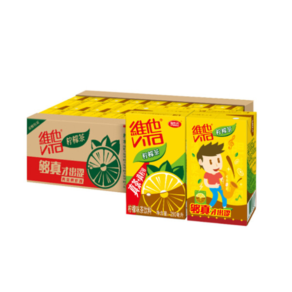 超爽！维他 柠檬茶250ml*24盒 整箱