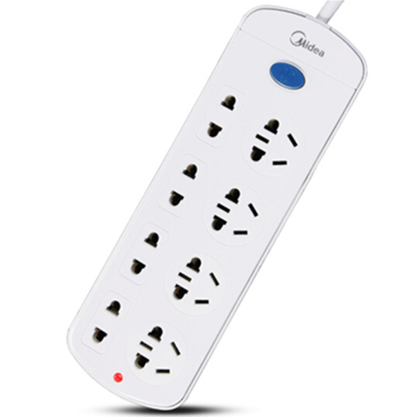 安全放心！美的A1C44L1.8-A5插座插排插线板