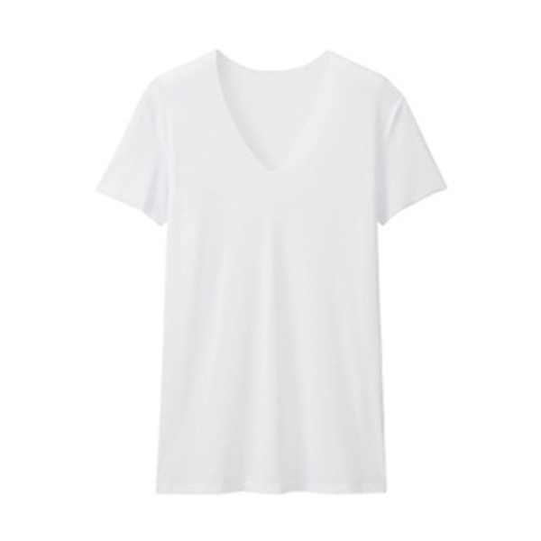 白菜价！优衣库AIRism无缝V领T恤(短袖) 170947