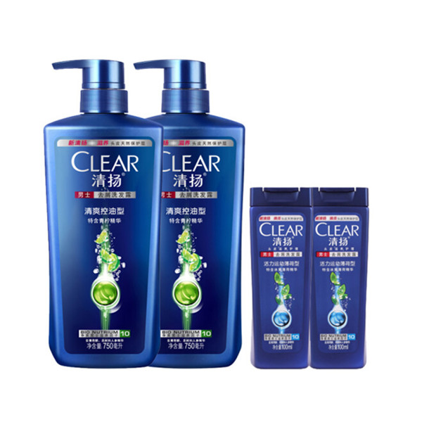 有效去屑！清扬洗发水清爽控油型750mlx2
