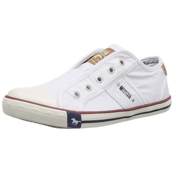 休闲时尚！Mustang 牛仔单宁 帆布鞋 小白鞋