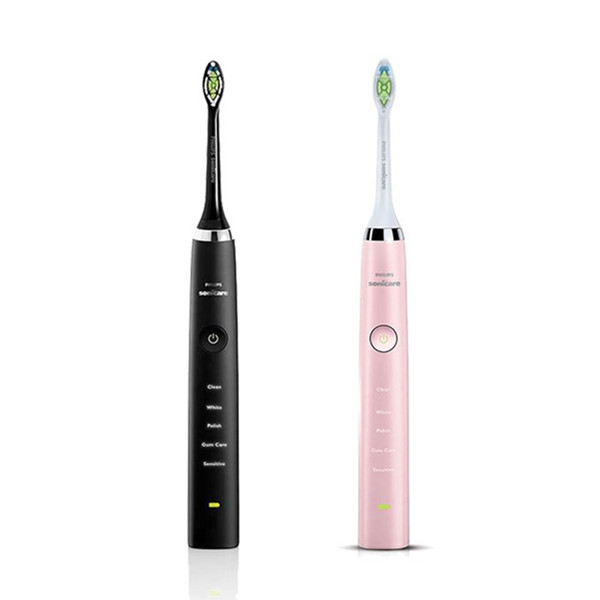 深层清洁！PHILIPS飞利浦黑钻+粉钻亮白牙刷情侣套装