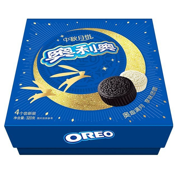 精致礼盒！奥利奥中秋月饼礼盒装320g