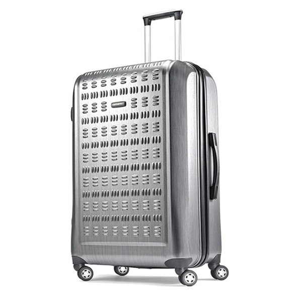 灵活轻便！Samsonite新秀丽Aluplate 360银色万向轮拉杆箱