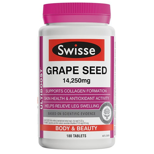 美容养颜！swisse葡萄籽精华180粒