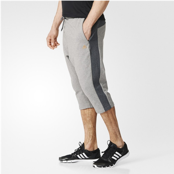 99聚划算3折！阿迪达斯运动型格男子针织7分裤