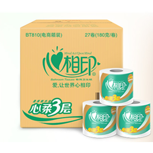 99聚划算！心相印卷纸3层27卷整箱