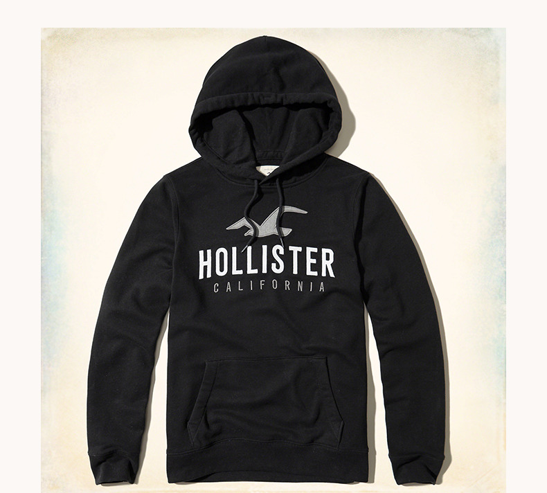 99聚划算！Hollister 2017夏季新品徽标图案标识帽衫卫衣