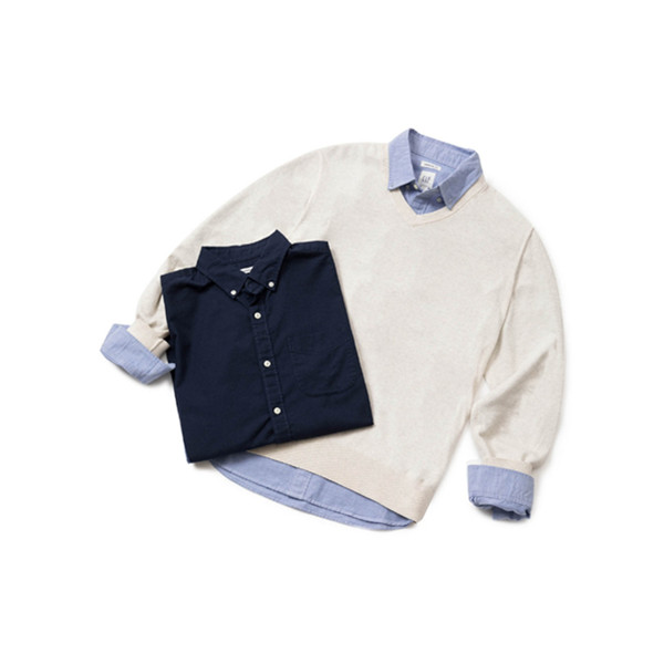 99聚划算不止五折！Gap纯色纯棉牛津衬衫