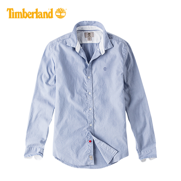 99聚划算！Timberland/添柏岚男装纯棉修身长袖衬衫