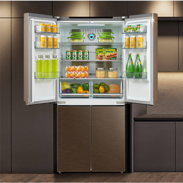 99聚划算！购美的十字对开门变频风冷无霜四门电冰箱赠净水机！