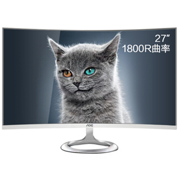 微边框！AOC C2791VHE/WS 27英寸曲面显示器