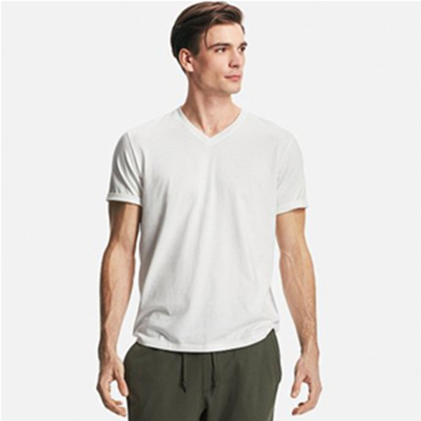 夏季必备！优衣库 SUPIMA COTTON V领T恤 164180