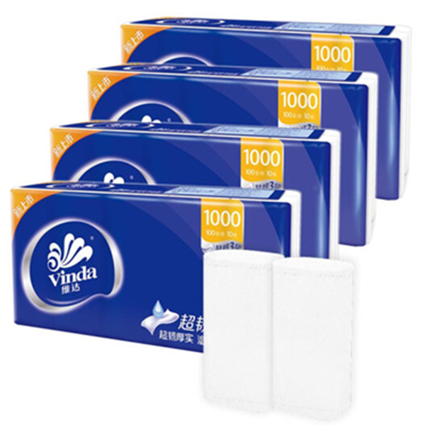 居家实惠！维达无芯卷纸超韧3层100g卫生纸*40卷
