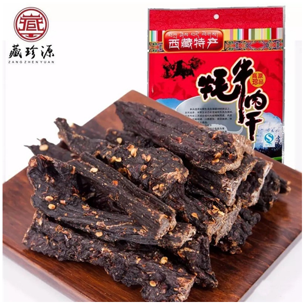 特色风味！雅咕嘟 风干牦牛肉 250克 西藏特产