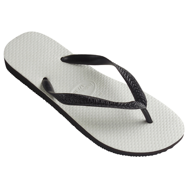 巴西制造！Havaianas Traditional黑白色平底拖