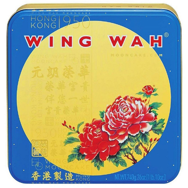 造型美观！WingWah元朗荣华双黄白莲蓉月饼740g
