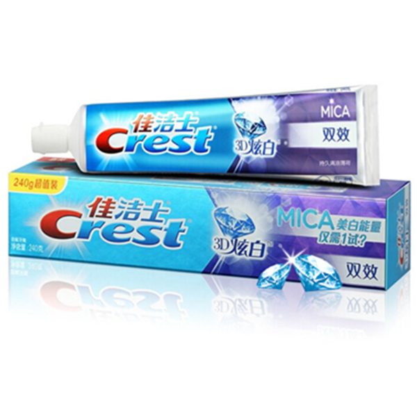 凑单好物！佳洁士3D炫白双效牙膏240克