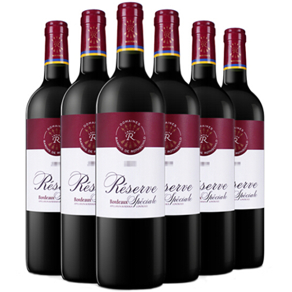 经典礼盒！拉菲珍藏波尔多干红葡萄酒整箱装750ml*6瓶