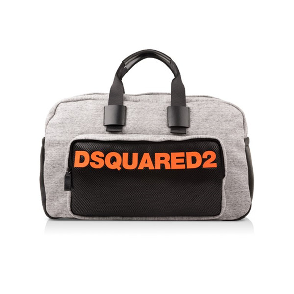 奢华轻盈！DSQUARED2 D二次方男士大容量字母印花手提包