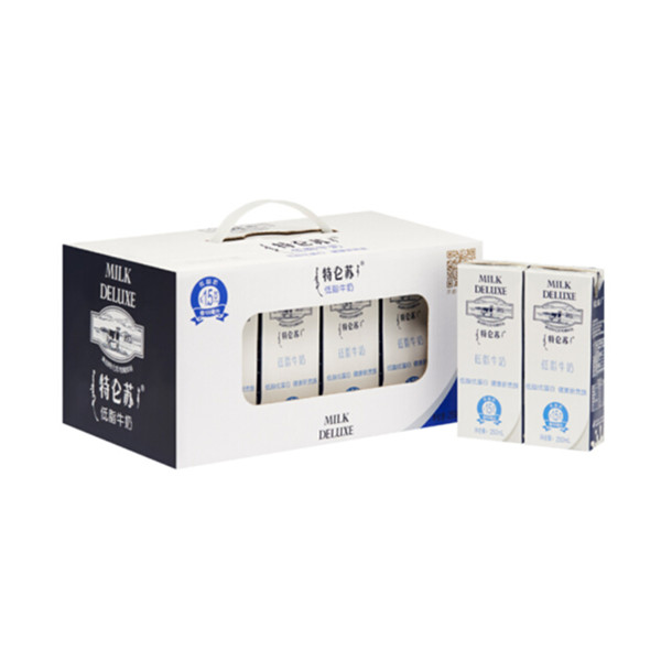 营养健康！蒙牛 特仑苏 低脂牛奶 250ml*12 礼盒装