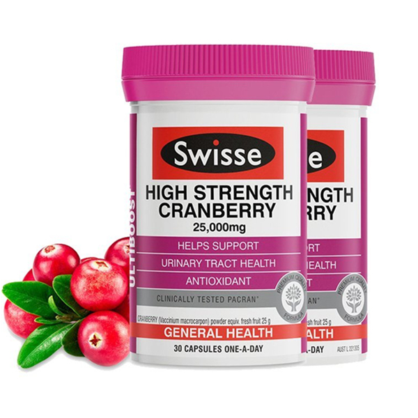 美容养颜！Swisse高含量蔓越莓颗粒30粒*2瓶装