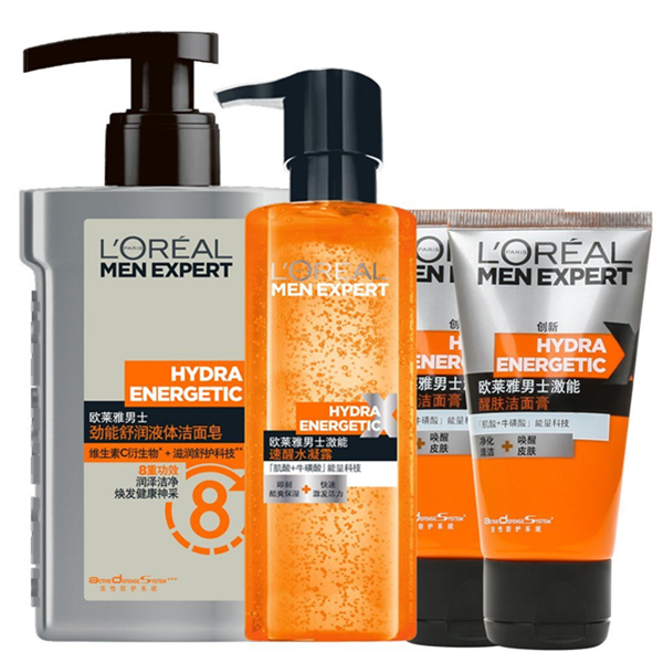 焕发光彩！L'OREAL PARIS巴黎欧莱雅男士护肤套装