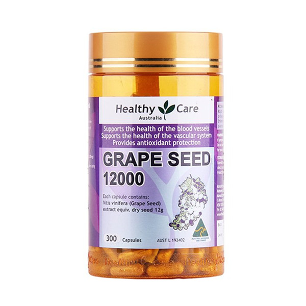 高度抗氧化！Healthy Care葡萄籽胶囊300粒/瓶