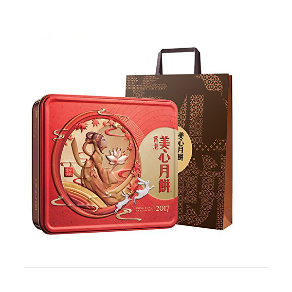 礼盒设计！Meixin美心月饼双黄莲蓉740g