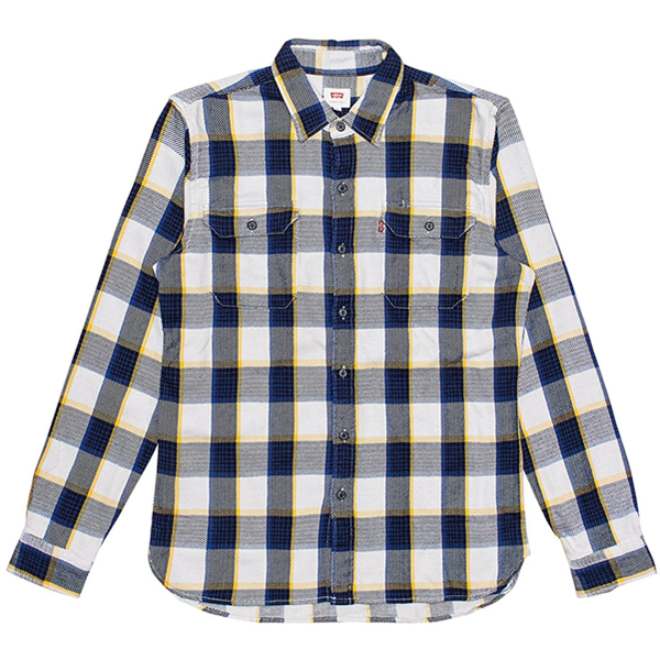 经典格纹！Levi's李维斯男式长袖衬衫19573-0043