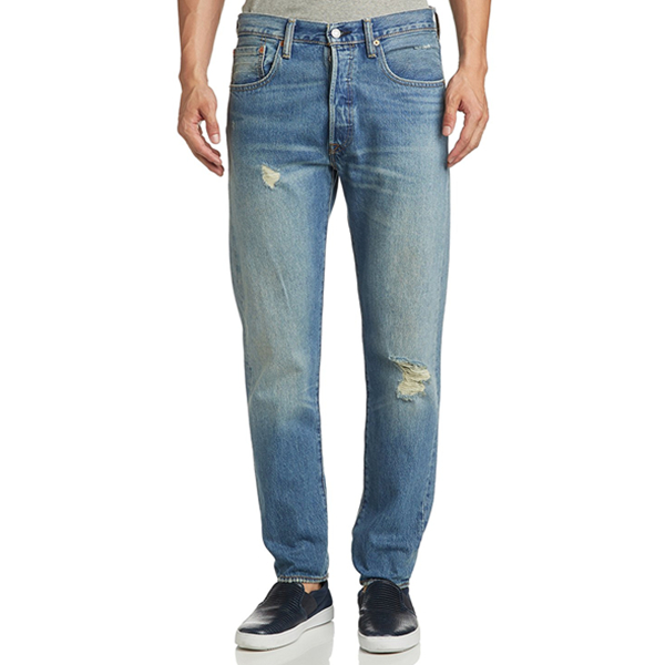 潮流做旧！Levi's李维斯501 CT版型修身低腰牛仔裤18173-0016