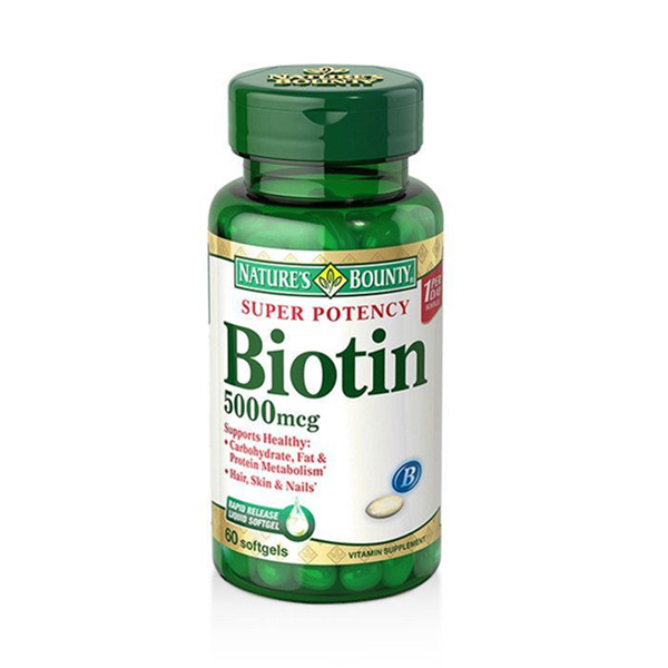 改善脱发！NATURE'S BOUNTY自然之宝生物素胶囊60粒