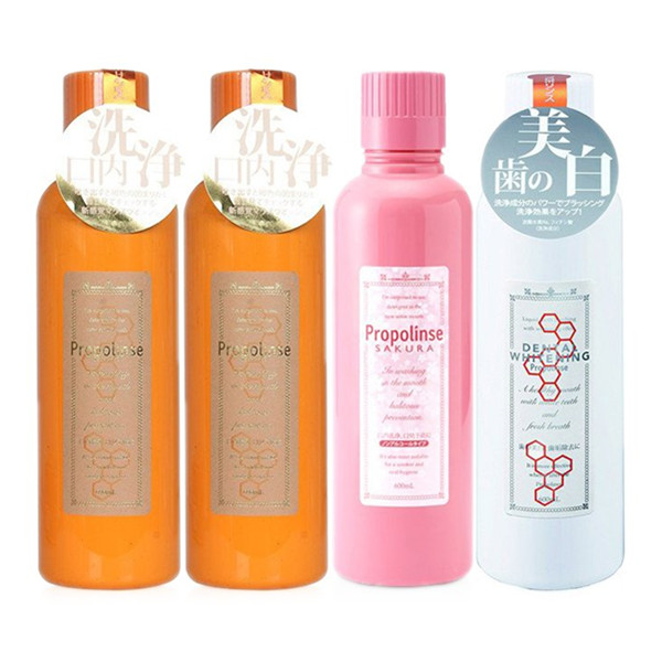 长效保护！Propolinse比那氏蜂胶漱口水600毫升/瓶*4瓶