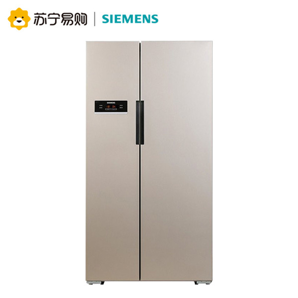 电脑触摸屏！SIEMENS/西门子对开门冰箱家用对门风冷无霜