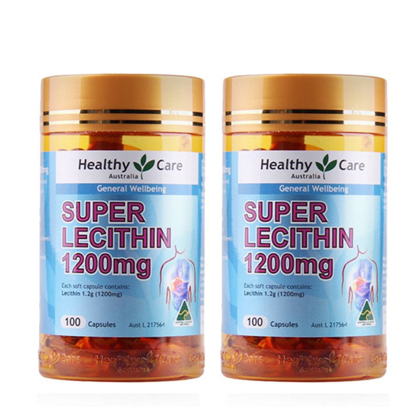 疏通血管！Healthy Care大豆卵磷脂100粒/瓶2瓶