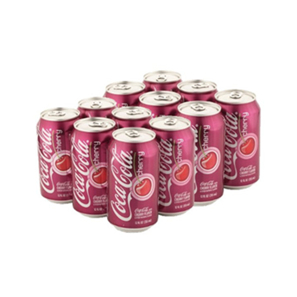 清爽口感！Coca-Cola可口可乐碳酸饮料樱桃味12瓶/箱
