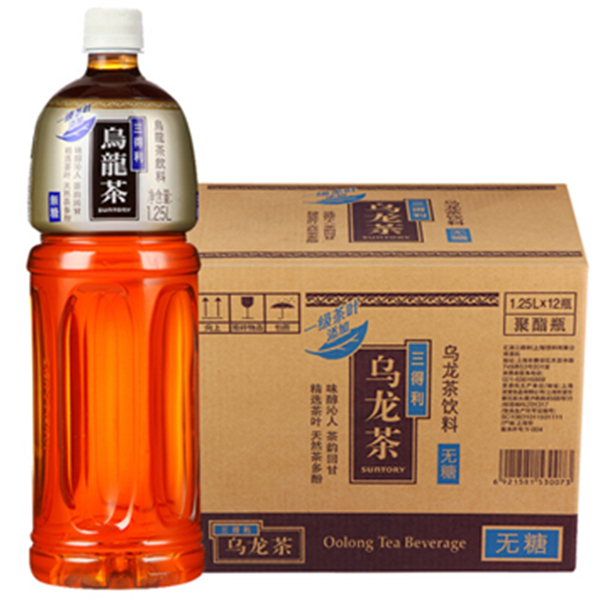 味醇沁人！Suntory三得利乌龙茶1250ml*12瓶/箱