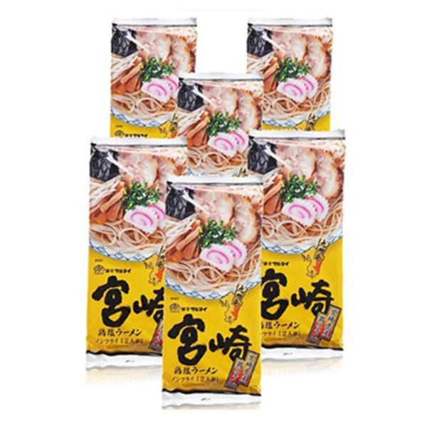 骨汤浓厚！MARUTAI丸太九州宫崎鸡盐汤拉面6袋装