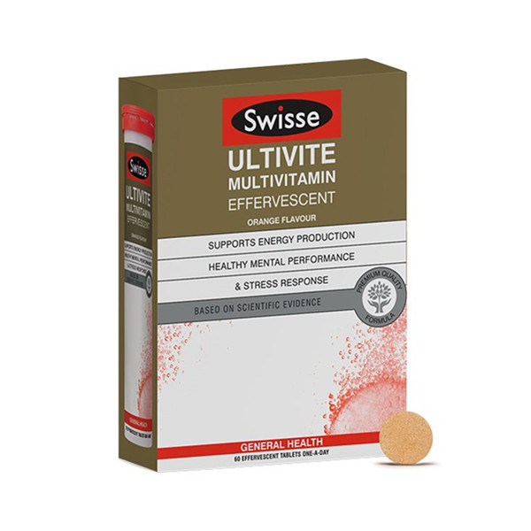 调节免疫！Swisse 复合维生素泡腾片60片/瓶