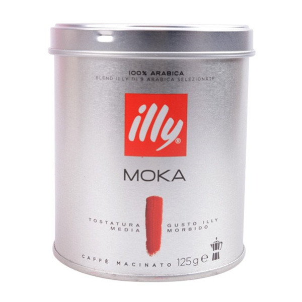 浓浓香味！illy意利中度烘焙摩卡咖啡粉125克