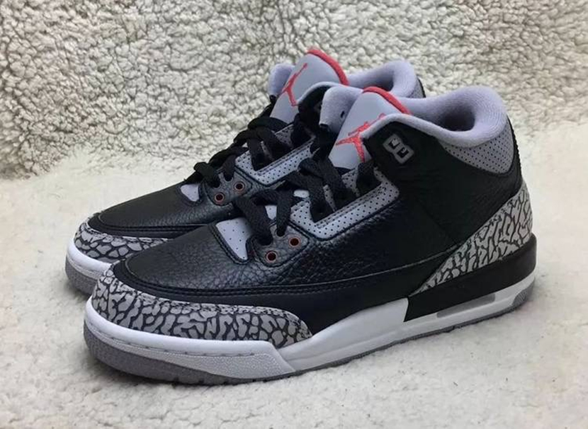 资讯：2018 款黑水泥 Air Jordan 3 实物曝光